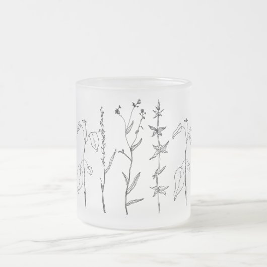 Botanischer Frost Mattglastasse (Mittel)