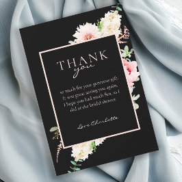 Botanischer Frühling Brautparty "Danke!" Einladung