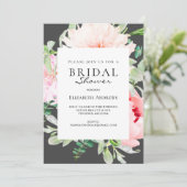 Botanischer Frühling Brautparty Einladung (Stehend Vorderseite)