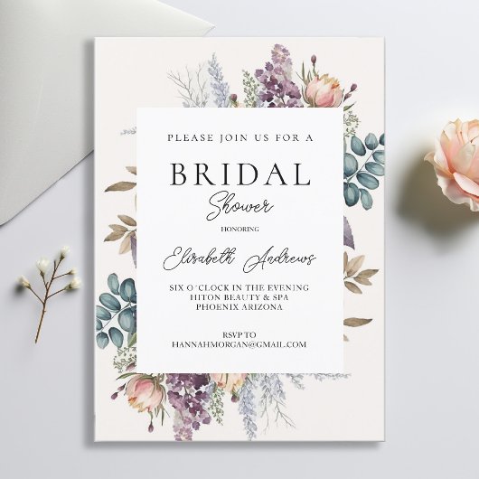 Botanischer Frühling Einladung