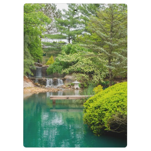 Botanischer Frühling Klemmbrett (Rückseite)