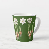 Botanischer Frühling Latte Tasse - Frühjahr Grün (Rechte Ecke)