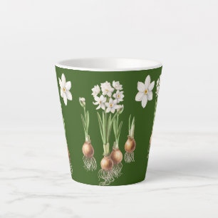 Botanischer Frühling Latte Tasse - Frühjahr Grün
