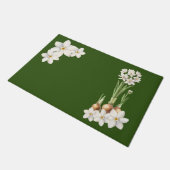Botanischer Frühlingsgrüner Fußabstreifer Fußmatte (Schrägansicht)
