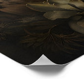 Botanischer Fuchs-Druck, Dark Academia Wald Poster (Ecke)