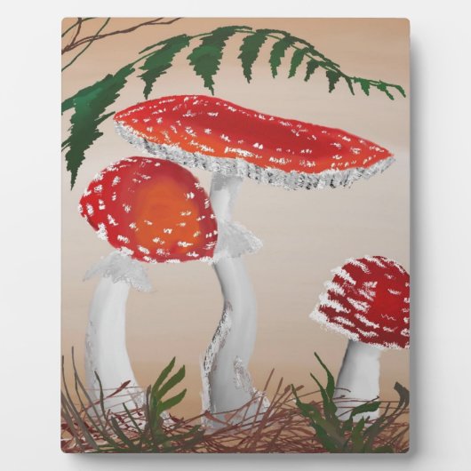 Botanischer Fungi - VR-Malerei Fotoplatte (Vorderseite)