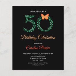 Botanischer Garten 50. Geburtstag Einladung