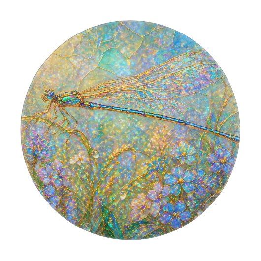 Botanischer Garten Acryl-Landschaftsmalerei Schneidebrett (Vorderseite)