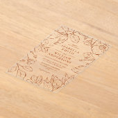 Botanischer Garten: Acryleinladungen (Ablage )