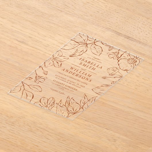 Botanischer Garten: Acryleinladungen (Ablage )