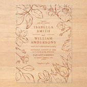 Botanischer Garten: Acryleinladungen (Vorderseite)