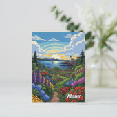 Botanischer Garten an der Küste Postkarte (Stehend Vorderseite)
