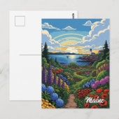 Botanischer Garten an der Küste Postkarte (Vorne/Hinten)