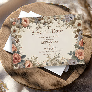 Botanischer Garten Art Nouveau Hochzeit Save The Date