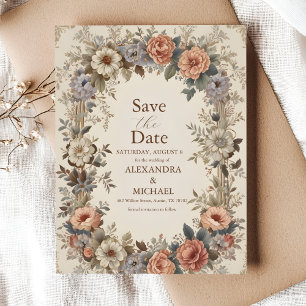 Botanischer Garten Art Nouveau Hochzeit Save The Date