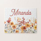 Botanischer Garten Benutzerdefinierter Name Cottag Puzzle (Horizontal)