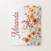 Botanischer Garten Benutzerdefinierter Name Cottag Puzzle (Vertikal)