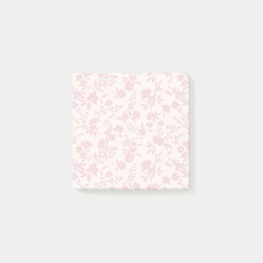 Botanischer Garten Blassrosa - Neutral Post-it Klebezettel (Vorderseite)