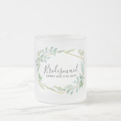 Botanischer Garten Blätter Grüne Hochzeit Mattglastasse (Mittel)