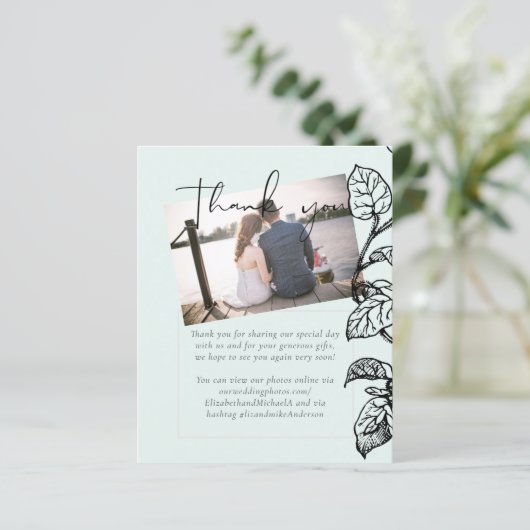 Botanischer Garten Blätter Hochzeit (Stehend Vorderseite)