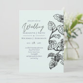 Botanischer Garten Blätter Hochzeit (Stehend Vorderseite)