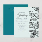 Botanischer Garten Blätter Hochzeit (Vorne/Hinten)