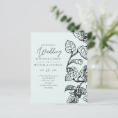 Botanischer Garten Blätter Hochzeit (Stehend Vorderseite)