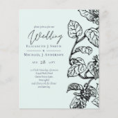 Botanischer Garten Blätter Hochzeit (Vorderseite)