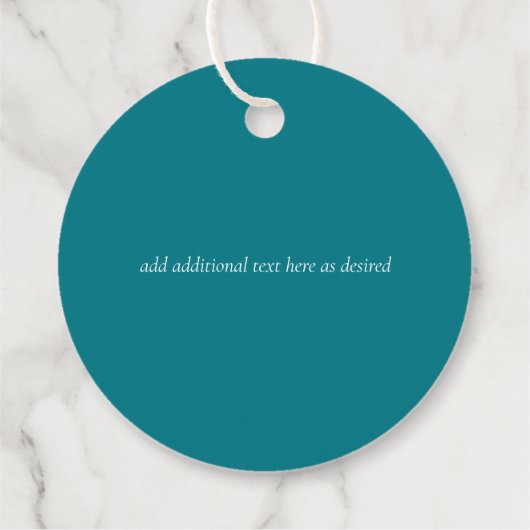 Botanischer Garten Blätter Hochzeit Geschenkanhänger (Rückseite)