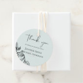 Botanischer Garten Blätter Hochzeit Geschenkanhänger (Beispiel)