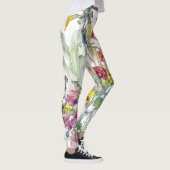 Botanischer Garten-Blumen ganz über Druck-Leggings Leggings (Rechts)