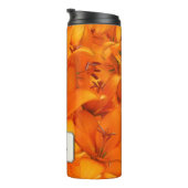 Botanischer Garten-Blumen-orange Lilien irgendein Thermosbecher (Nach rechts gedreht)