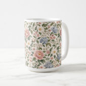 Botanischer Garten Blumiger Becher Kaffeetasse (VorderseiteRechts)