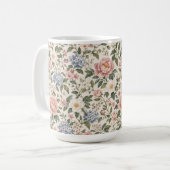 Botanischer Garten Blumiger Becher Kaffeetasse (Vorderseite Links)