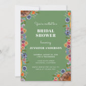 Botanischer Garten Boho Chic Brautparty Einladung (Vorderseite)