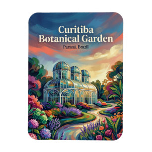 Botanischer Garten Curitiba Brasilien Magnet