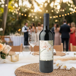 Botanischer Garten Danke Hochzeit Weinetikett