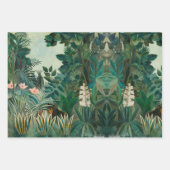 Botanischer Garten Decoupage Schweres Gewicht 3 Se Geschenkpapier Set (Vorderseite 2)