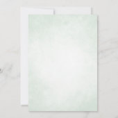 Botanischer Garten Design Emerald Ballgown Wedding Einladung (Rückseite)