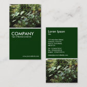 Botanischer Garten - Dunkelgrün Visitenkarte (Vorne/Hinten)