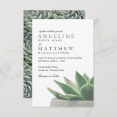 Botanischer Garten| Einladung zur Hochzeit (Vorne/Hinten)