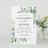 Botanischer Garten Einladung zur Hochzeit (Stehend Vorderseite)