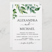 Botanischer Garten Einladungen für Hochzeiten (Vorne/Hinten)