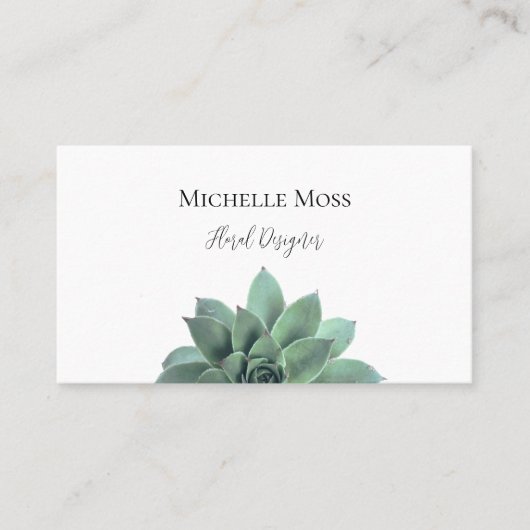 Botanischer Garten Elegante Visitenkarte (Vorderseite)