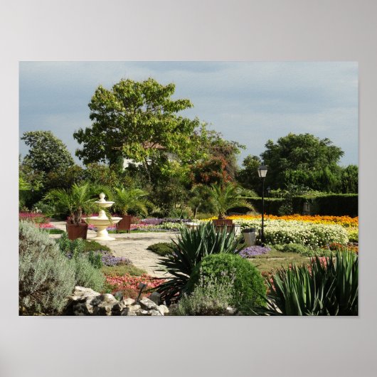 Botanischer Garten Foto Poster (Vorne)
