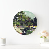 Botanischer Garten Foto Uhr (Zuhause)