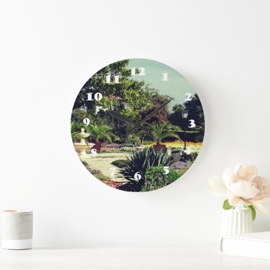 Botanischer Garten Foto Uhr (Zuhause)