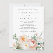 Botanischer Garten Frühlingsblütenhochzeit Einladung (Vorderseite)