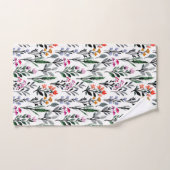 Botanischer Garten für Naturliebhaber Elegant weiß Badhandtuch Set (Handtuch)