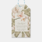 Botanischer Garten Hochzeit Dankeschön Geschenk Geschenkanhänger (Vorderseite)